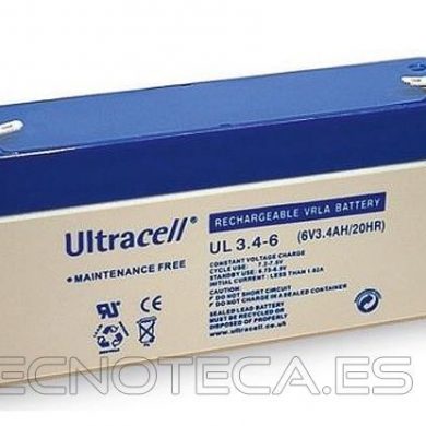 UL3.4-6. Bateria recargable de plomo 6V 3,4Ah