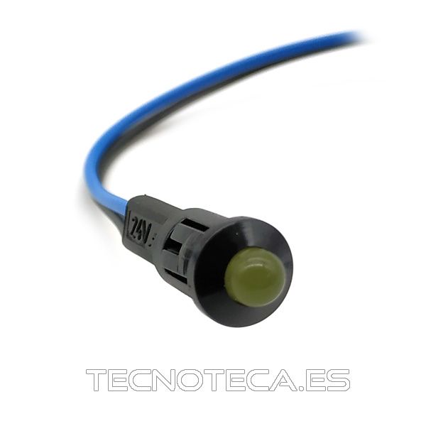 PILOTO LED C/CABLE 24V CA AMBAR(ILC1024A)
