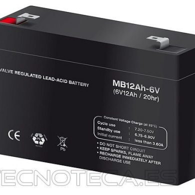 BAT304. Bateria recargable de plomo 6V 12Ah