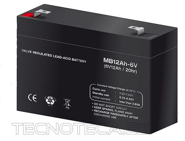 BAT304. Bateria recargable de plomo 6V 12Ah