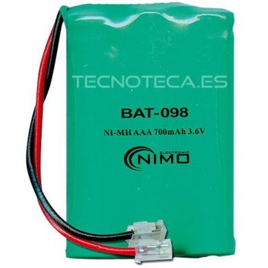 BAT098. Pack baterias Telefono 3,6V/700mAh NI-MH