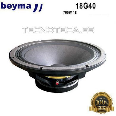 18G40. Altavoz BEYMA de 18" Woofer 8Ω