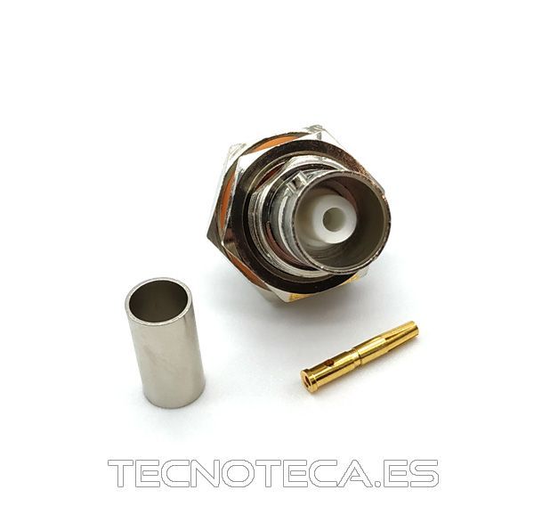 CO9002. CONECECTOR BNC HEMBRA PANEL RG-58
