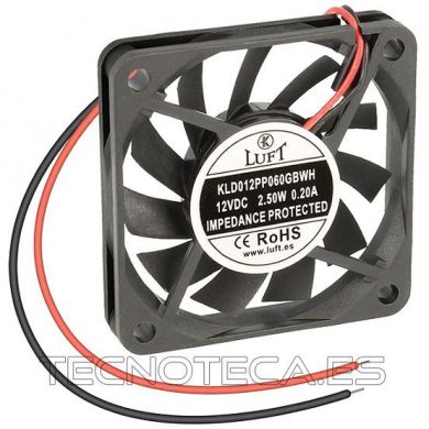 VEN008. Ventilador 60x60x10 12VDC