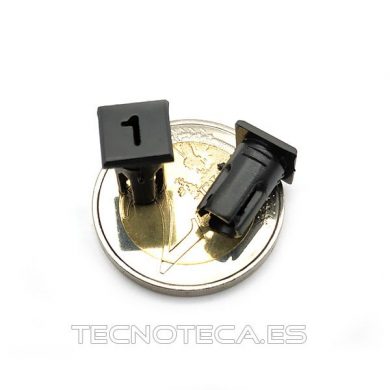 PORTA LEDs de 5mm de presion numero "1"
