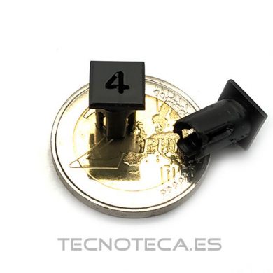 PORTA LEDs de 5mm de presion numero "4"