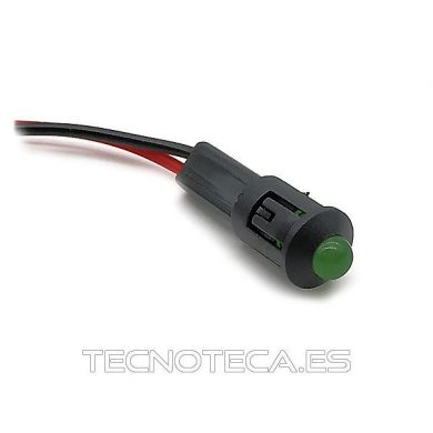 PILOTO LED C/CABLE 12V CC VERDE (ILC5012V)