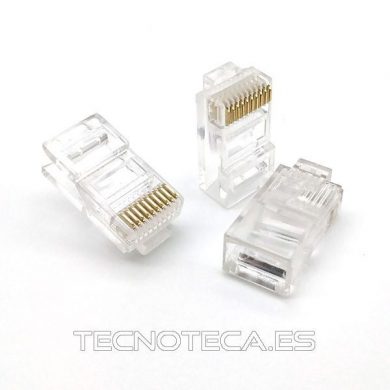 39.000/10/10. Conector modular 10P10C cable plano