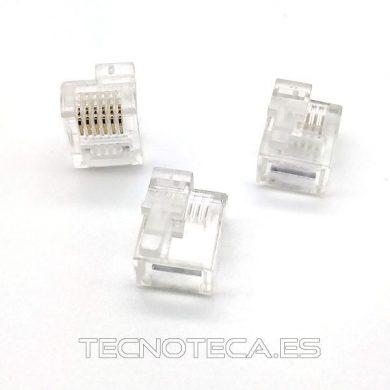SCHCO100. Conector 6P6C rabillo desplazado