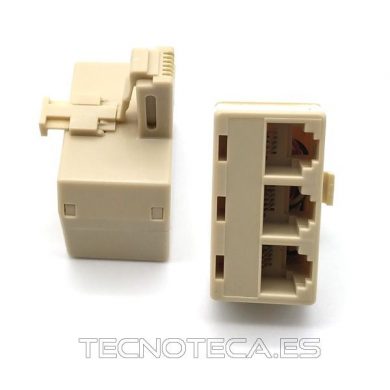 39.017/6/4.  Adaptador telefonico 1M/3H 6P4C