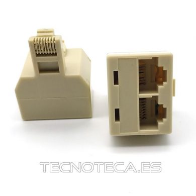 39.015/8/8. Adaptador 1M/2H 8P8C