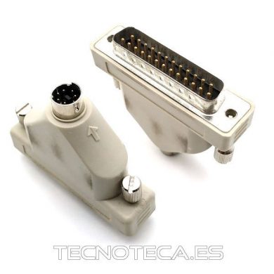 SCHCO092. Adaptador MINIDIN-6M a DB-25M
