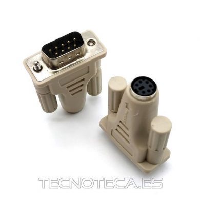 SCHCO094. Adaptador DB-9M a MINIDIN-6H