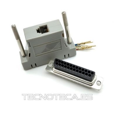 SCHCO099. Adaptador DB-25M a RJ-12H