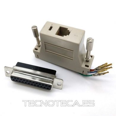 SCHCO091. Adaptador de DB-25H a RJ-12H