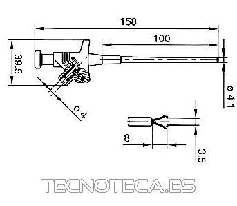 HM6400. Pinza de precisión retráctil flexible negra - Imagen 2