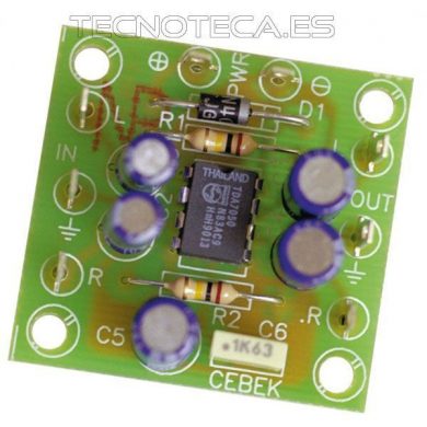 ES-5. CEBEK Etapa amplificadora estereo para auriculares