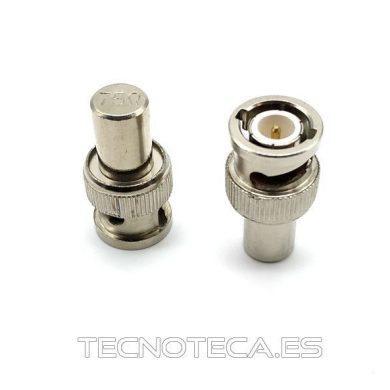 19.385/75. CONECTOR BNC MACHO - CARGA 75 OHMIOS