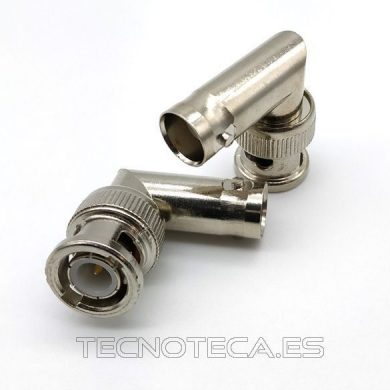 CBNC11. ADAPTADOR BNC MACHO A BNC HEMBRA CODO