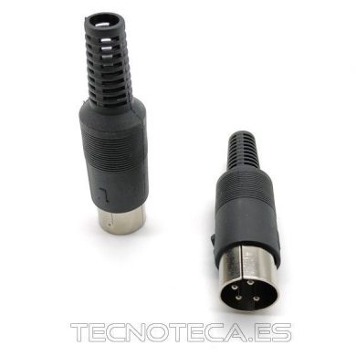 10.120/4/0. Conector DIN macho 4 contactos aereo