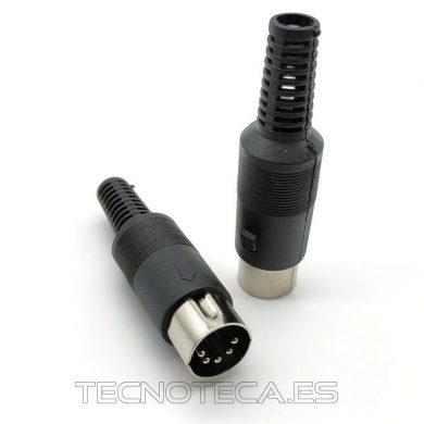 10.120/5/45/0. Conector DIN macho 5 contactos aereo