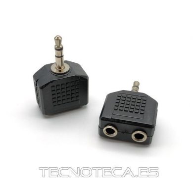 13.270. Adaptador JACK 3,5 macho estereo a 2 JACK 3,5