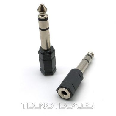 13.350. Adaptador JACK 3,5 hembra estereo a 6,3 macho