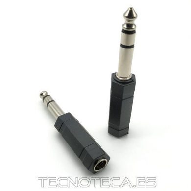 SCHCO045. Adaptador JACK 6,3 hembra mono a JACK 6,3