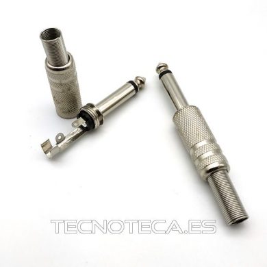 15.115/CP. Conector JACK 6,3 macho mono metalico