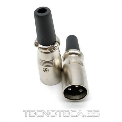 10.236/3/M. Conector microfono XLR macho 3 pines aereo