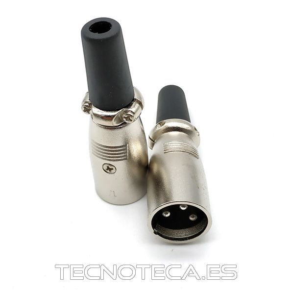 10.236/3/M. Conector microfono XLR macho 3 pines aereo