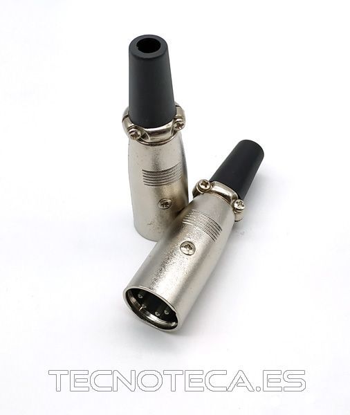 10.236/4/M .Conector microfono XLR macho 4 pines aereo