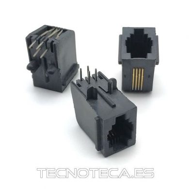 SCHCO108. Conector H 4P4C horizontal C.I.
