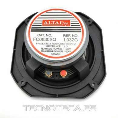 FC0830SQ. Altavoz de 8" 8Ω con marco de aluminio