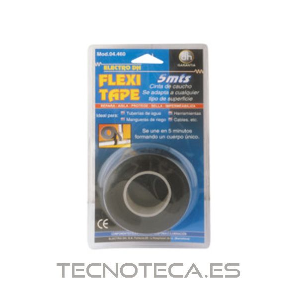 Cinta reparadora de caucho flexible y vulcanizable.