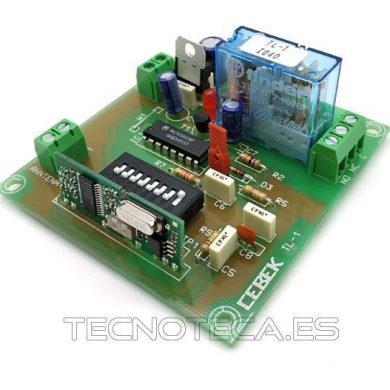 TL-1. CEBEK Receptor RF de telemando 1 canal 12VDC