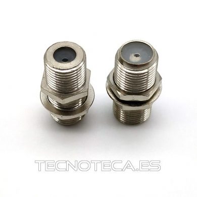 19.535. Adaptador conector F hembra a F hembra