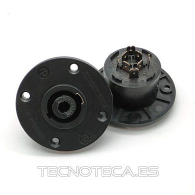NL4MPR. Conector SPEAKON hembra panel redondo 4 cont.