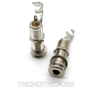 NYS2203. Conector JACK 6,3 hembra de panel rosca larga