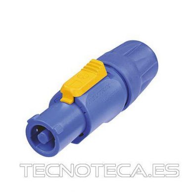 NAC3FCA. Conector PowerCon 3 polos 20A en azul