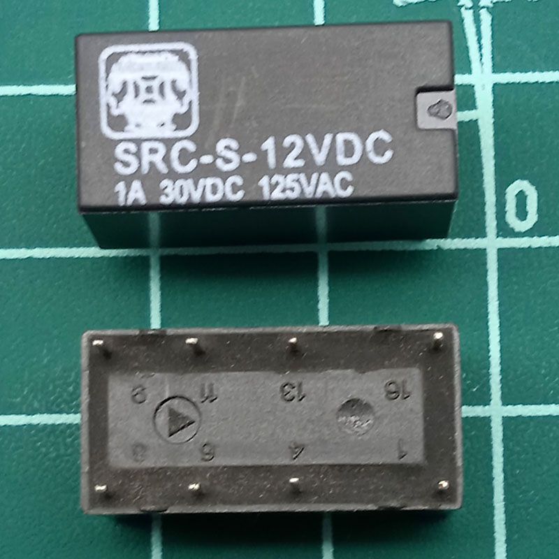 RELE 12V DC 2 CIRCUITOS