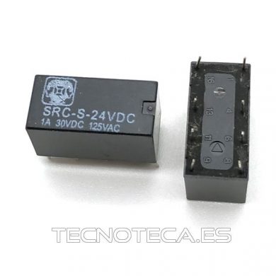 Rele 24VDC 2AC formato DIL miniatura. VR1D242C