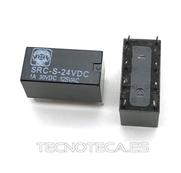 Rele 24VDC 2AC formato DIL miniatura. VR1D242C