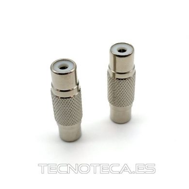10.585. Adaptador RCA hembra a RCA hembra metalico