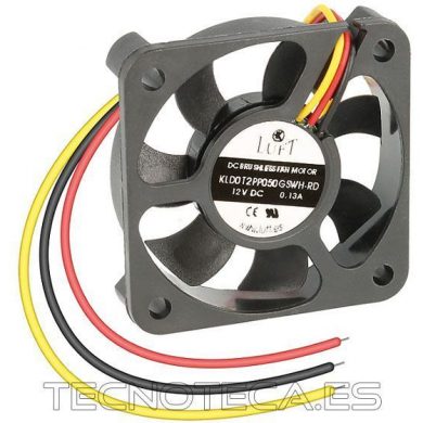 VEN005. Ventilador 50x50x10 12VDC, 3 cables