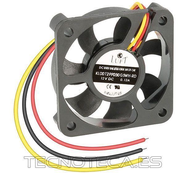 VEN005. Ventilador 50x50x10 12VDC, 3 cables