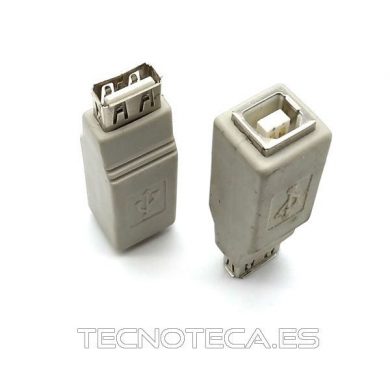SCHCO086. Adaptador USB A H a USB B H