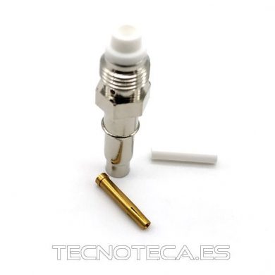 SCHCO003. Conector FME hembra de crimpar cable RG-174