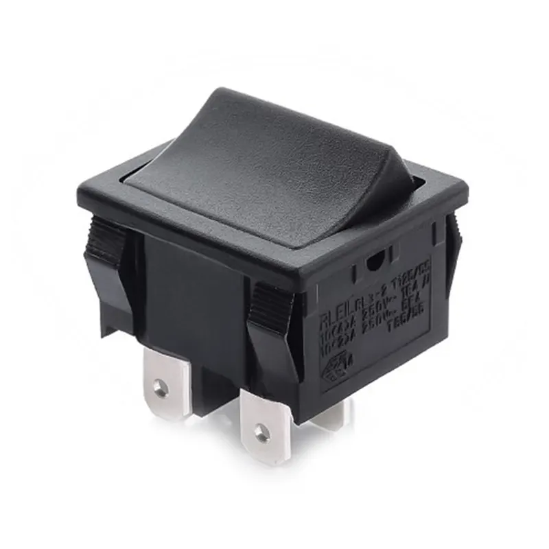 11.186.P/F4/N. Interruptor basculante 2C/2P ON-(OFF)