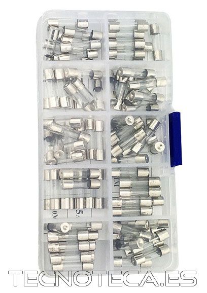 K/FF. Fusible 5x20 KIT 100 unidades de 0,1A a 5A